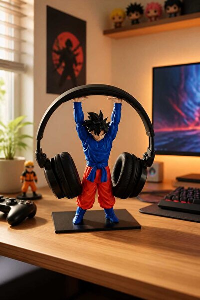 Layera Home Figürlü Kulaklık Standı 3D Baskı | Gaming Masaüstü Dekor | Kulakl...