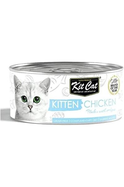 Kit Cat طعام رطب للقطط بنكهة الدجاج مع رقائق 80 جرام