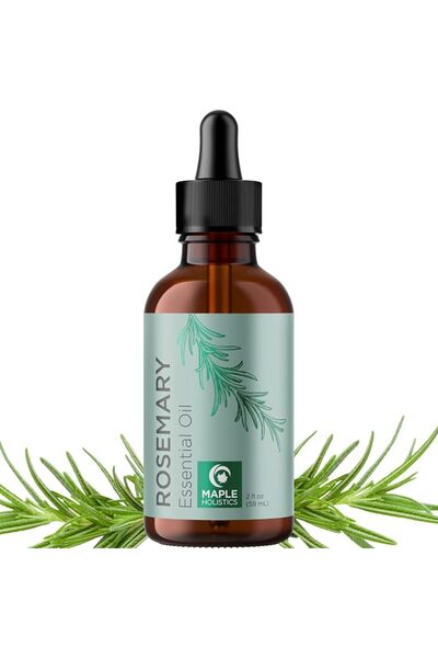 Maple Holistics زيت إكليل الجبل النقي للعناية بالشعر - زيت إكليل الجبل العطري...