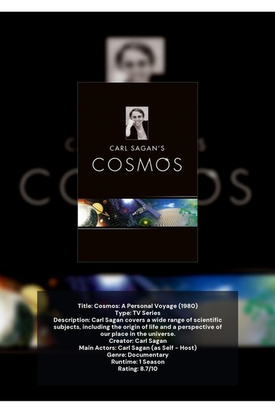 OEM Poster Infografic Cosmos: O Călătorie Personală, Design Educațional Spați...