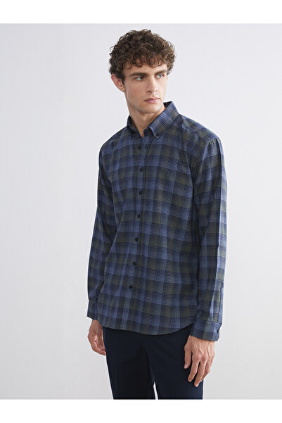 LC Waikiki Peak New Season Regular Fit Long Sleeve Plaid Men's Shirt