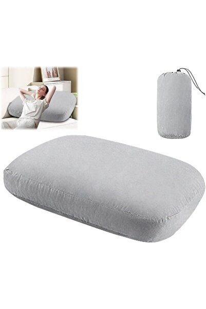 GENERAL Memory Foam Travel Pillow Comfortable Neck and Cervical Support Compr...