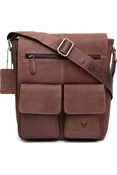 Wildhorn ® Leather 11 inch Sling Messenger Bag for Men I Multipurpose Crossbo...