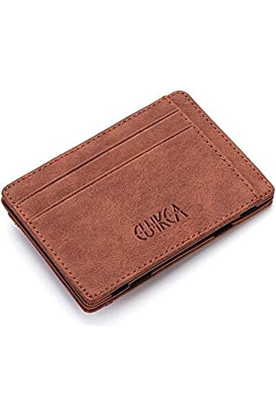 CUIKCA Business men leather wallet practical and small Brouwn