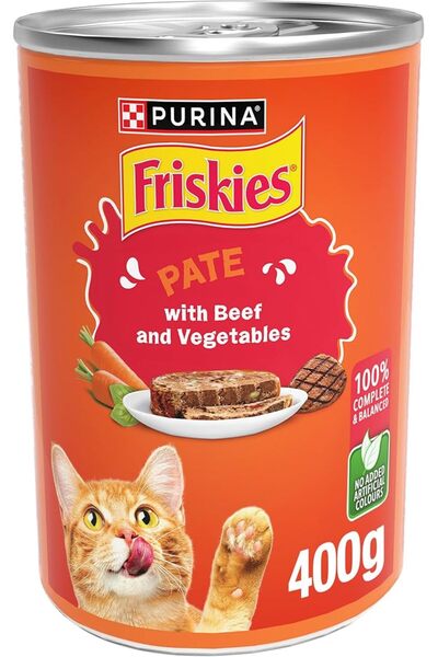 PURINA DOG&CAT CHOW Friskies Chunkpound with Beef and Vegetables Canned Cat F...