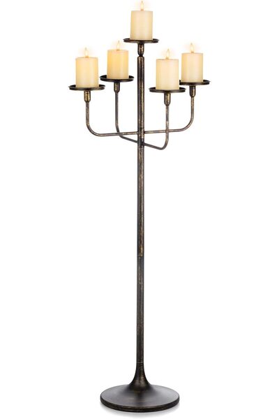 Romadedi Candelabra Tall Candle Holder - 47 inch Floor Candle Holders for Pil...