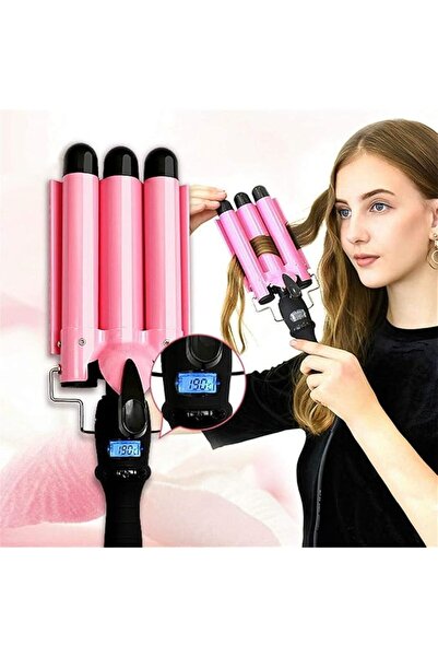 VicJoye Curl Hair With Flat Ironiron Barrel Inch For Long Hair Professional C...