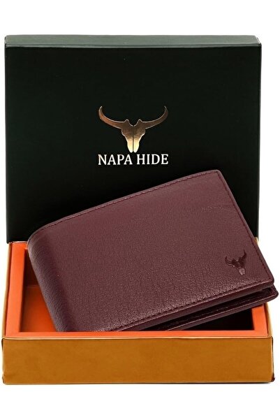 Napa Hide MAROON Leather Men's LEATHER WALLET(NPH013 MRN)