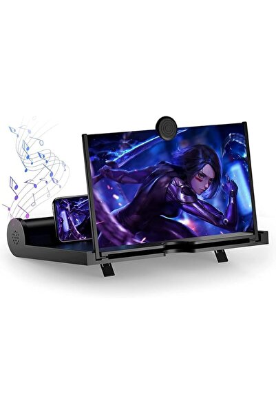 ELECDON Screen Magnifier with Bluetooth Speakers 12"–3D HD Mobile Phone Magni...