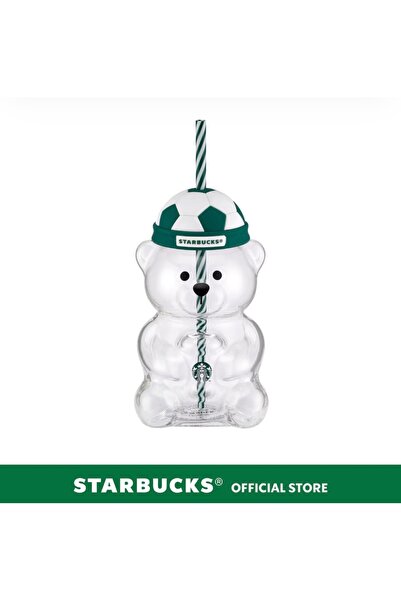Starbucks ®   Cold Cup Bearista Football Glass 20oz
