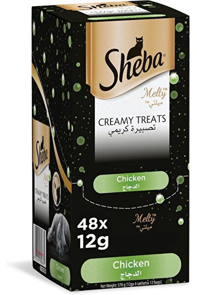 La Sheba طعام القطط شيبا، طعام رطب بنكهة الدجاج المنكهة، وجبات كريمية فاخرة، ...