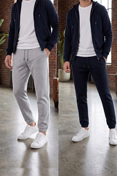 Veleno Men's Elastic Cuffed, Drawstring, Baggy, Fleece-Lined Sweatpants, Thic...