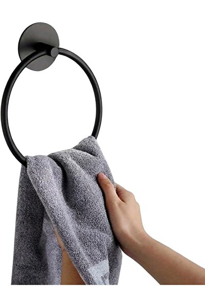 ToolHouse Self Adhesive Towel Ring - Round Towel Holder with Drill-Free Stain...
