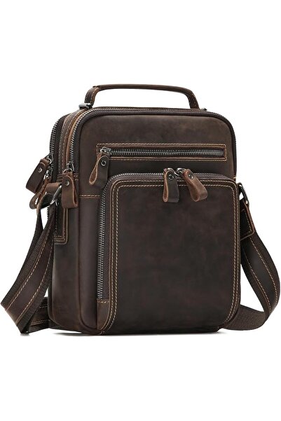 joyir Genuine Leather Small Messenger Bag for Men Vintage Shoulder Crossbody ...