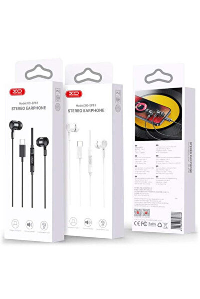 Xo Căști cu fir EP 81, In-Ear, USB-C, Digitale - Negru