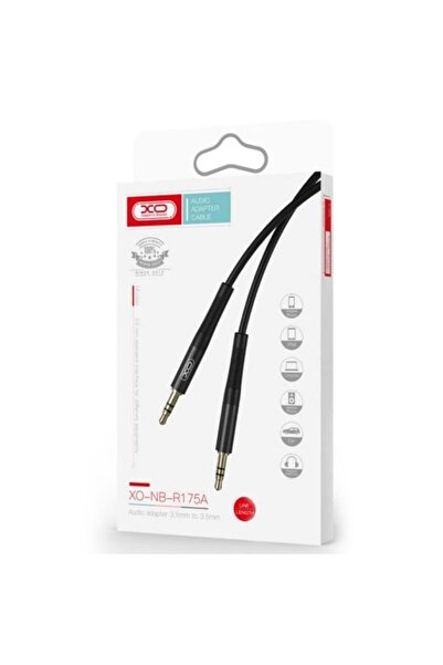 Xo Cablu audio NB-R 175 B, Jack 3.5 mm tată la Jack 3.5 mm tată, 2 m - Negru