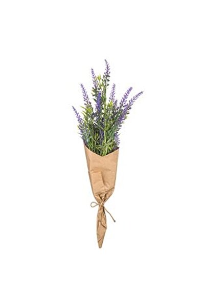 CBD CORAL BEST DEALS Ramura Artificiala cu Flori Mov de Lavanda 50cm, Plastic
