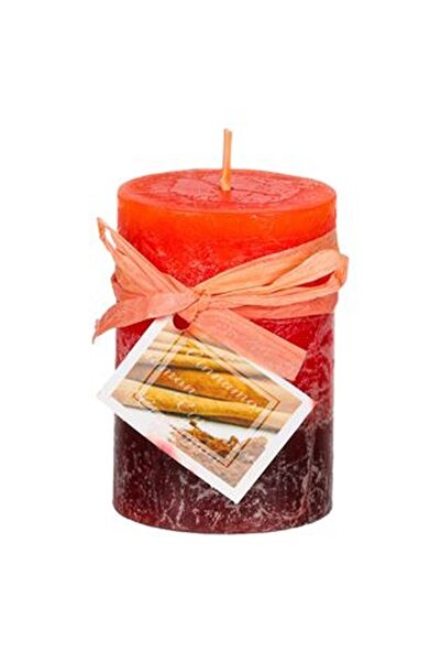 CBD CORAL BEST DEALS Lumanare Portocalie Rosie Maro cu Aroma de Scortisoara Ø...