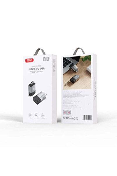Xo Adaptor Audio și Video GB 014, HDMI la VGA, 1080p - Gri închis