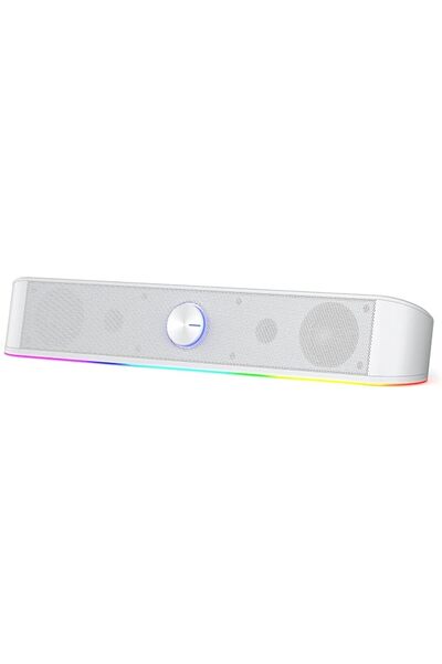 REDRAGON شريط صوت سطح المكتب GS560 RGB، مكبر صوت كمبيوتر بقناتين مع شريط إضاء...