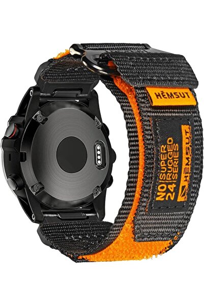 GENERAL Compatible With Garmin, Hoop and Loop Nylon Watch Band, Military Spor...