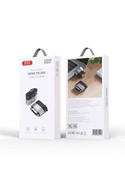 Xo Adaptor Audio și Video GB 013, HDMI la DVI, 1080p - Gri închis