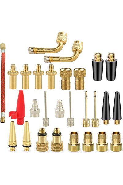 Coocicyi 28Pcs Valve Adaptor Air Compressor - Valve Pump Adaptor, Air Pump Ne...