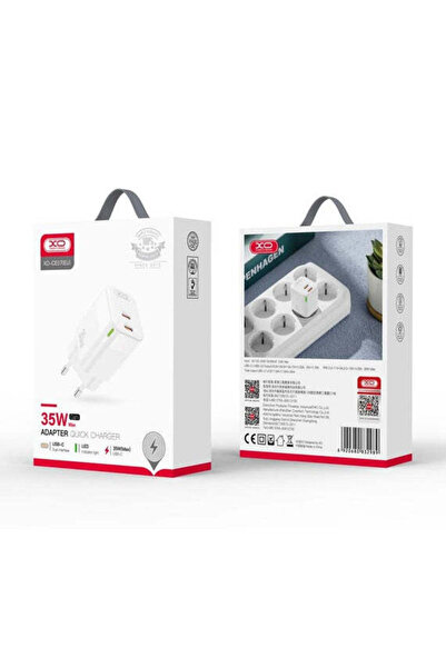 Xo Încărcător de rețea CE 07, GaN, PD 35 W, 2 x USB-C - Alb