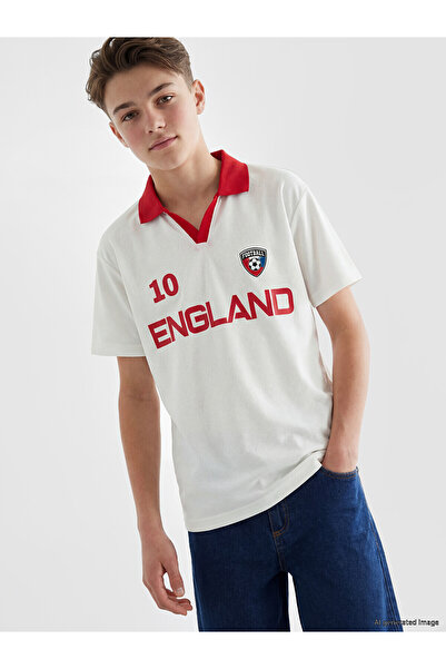 LC Waikiki Alita city: polo neck england print t-shirt for boys - the alita c...