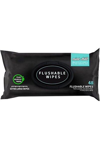 ANYUAN Flushable Wet Wipes 48 Count, Biodegradable & Sewer Safe, Gentle Clean...