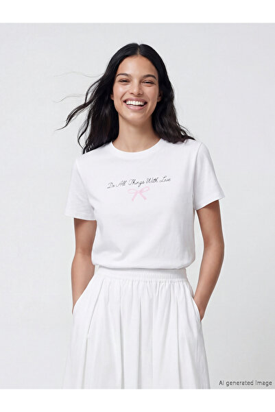 LC Waikiki Alita city women's 100% cotton t-shirt with a distinctive print