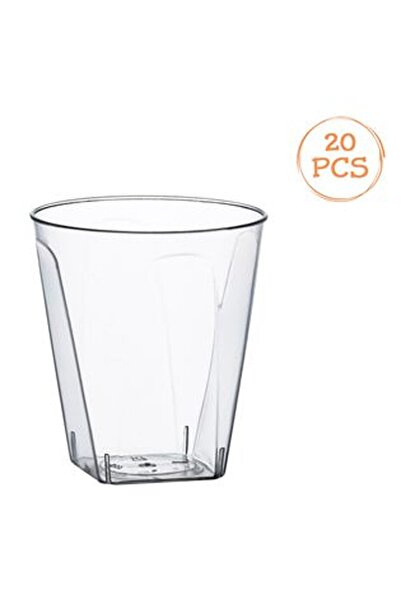 CBD CORAL BEST DEALS Set Pahare Shot Reutilizabile din Plastic Transparent cu...