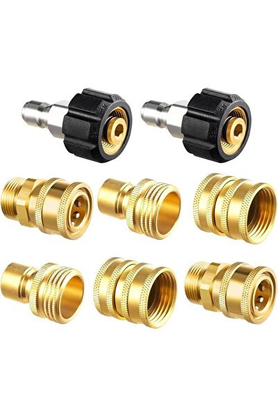GENERAL Pressure Washer Adapter Set, Quick Disconnect Kit, M22 Swivel to 3/8'...