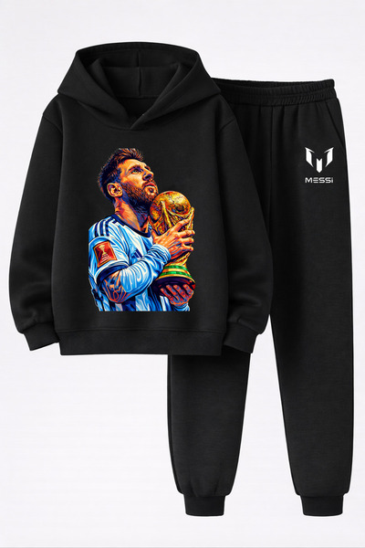 MAGORS Lionel Messi Printed 3-Yarn Quality Sweatshirt and Trackpants Kids' To...