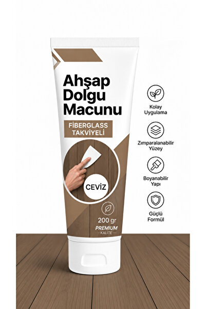 Elysian Ahşap Dolgu Macunu Profesyonel Duvar Tamir Macunu 200 Gr Mobilya MDF ...