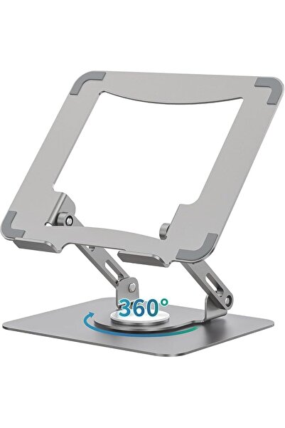DURKU Laptop Stand, Adjustable Computer Stand with 360° Rotating Base, Ergono...