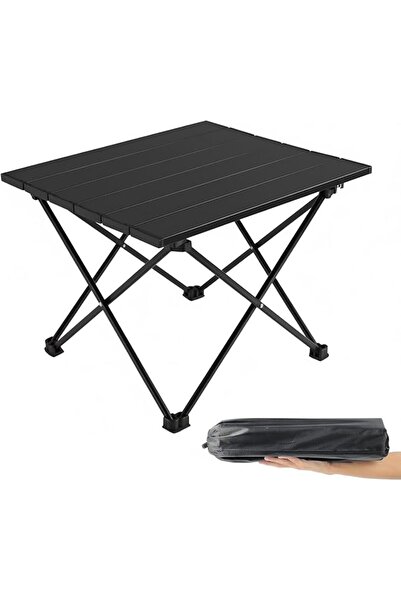 KASTWAVE Portable Mini Folding Beach Table, Small Lightweight Camping Table F...