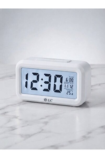 Generic Brand DLC Digital Alarm Clock with Time, Date, and Temperature Displa...