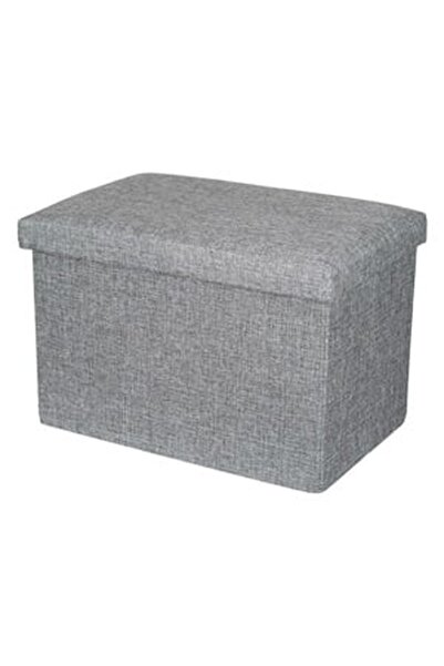 CBD CORAL BEST DEALS Taburet cu Spatiu de Depozitare Gri 45x30x30cm, 45x30x4.5cm