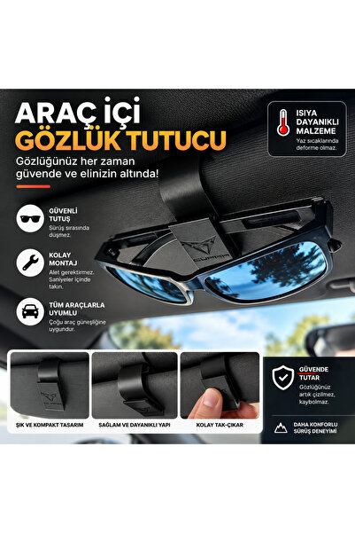 Print Zone In-Car Sun Visor Compatible Sunglasses Holder Clip - Practical Gla...