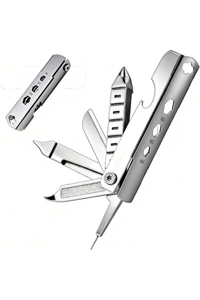 Generic Stainless Steel Portable Multitool Pliers - 11-in-1 Outdoor & Repair ...