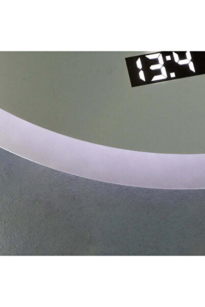 Alista Home Oglindă LED rotundă GIULIA, 70cm, senzor MotionGlow, sistem anti-aburire, ceas și termometru, reglabilă, Marcello Funghi