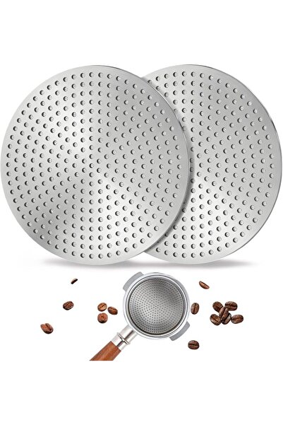 Yelajoy 53.3mm Espresso Puck Screen 2 Pack - 3rd Gen Dual-Layer Lower Shower ...