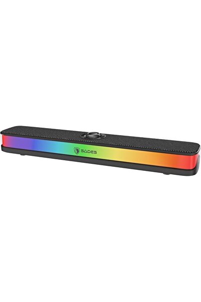 GENERAL ساوند بار ساديس بوسيفولت مع بلوتوث 5.3، إضاءة RGB، مكبر صوت ستيريو ثن...