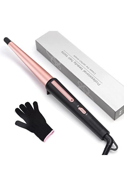 Motimix MOTIM 25mm Tapered Curling Wand with Heat Resistant Glove, Hair Curle...
