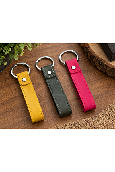 %100 Hakıkı Deri 3 lü set Şıklığı Anahtarlarınıza Taşıyın 🔑✨