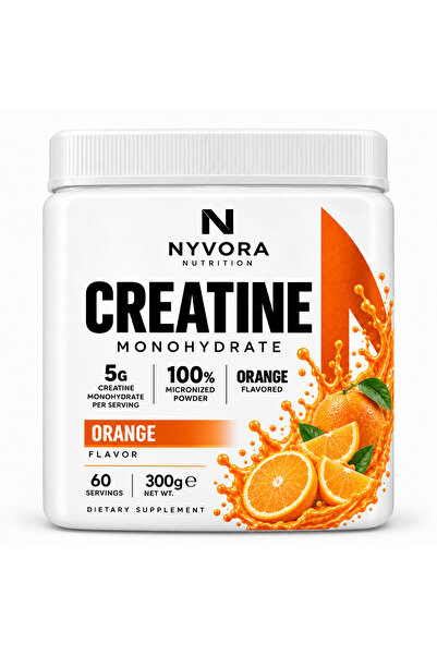 Nyvora Nutrition Creatine Monohydrate Portakal Aromalı 300 g