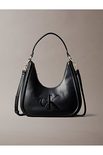 Calvin Klein Embossed Monogram Crescent Bag