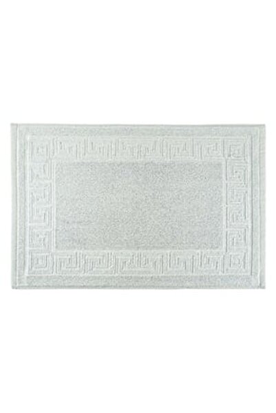 CBD CORAL BEST DEALS Covoras Baie din Bumbac Gri cu Model Meandru 60x40cm
