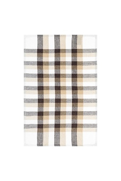 CBD CORAL BEST DEALS Prosop de Bucatarie Bej Maro cu Carouri 60x40cm